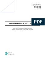Introduction To LVDS, PECL, and CML