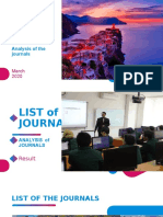 Analysis of Journals on Smart Campus Development