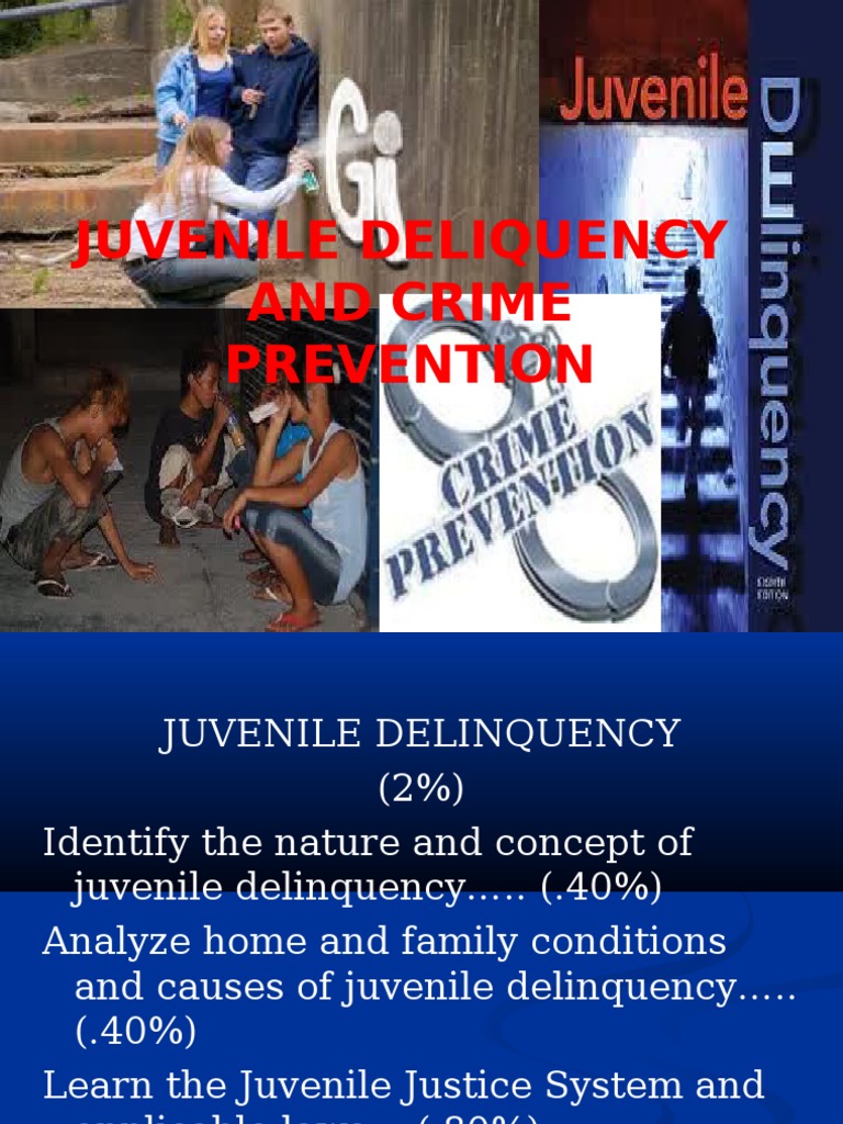 Causes and Prevention of Juvenile Delinquency | PDF | Juvenile ...