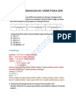 Pembahasan UNBK 2018 Fisika PDF