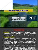 Berfikir Kritis..