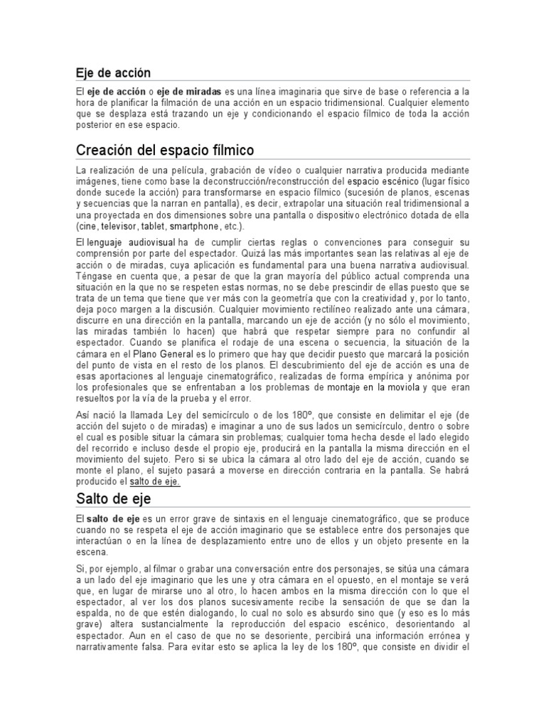 Eje de acción PDF Espacio