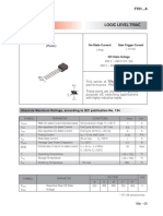 LOGIC LEVEL TRIAC TECHNICAL SPECIFICATIONS