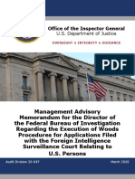 Horowitz - FBI - FISA - Woods Procedures