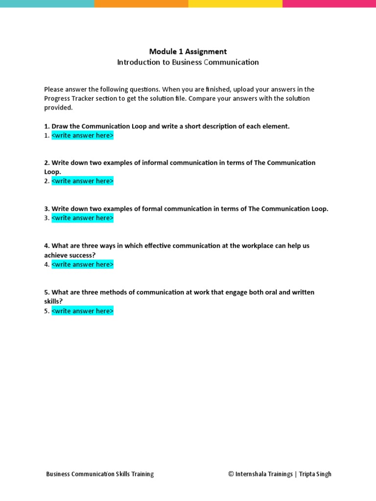 Module 1 Assignment | PDF