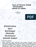 Effectiveness of Various Shield Termination Methods of Cables