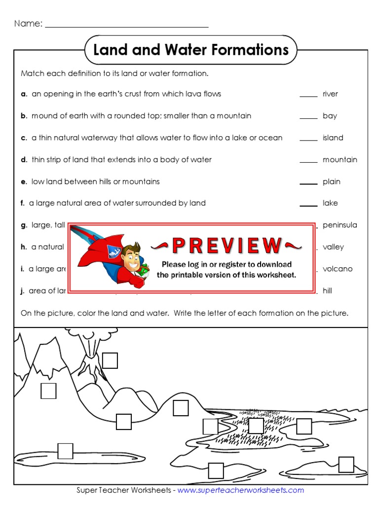 Land and Water Formations | PDF | Mountains | Volcano