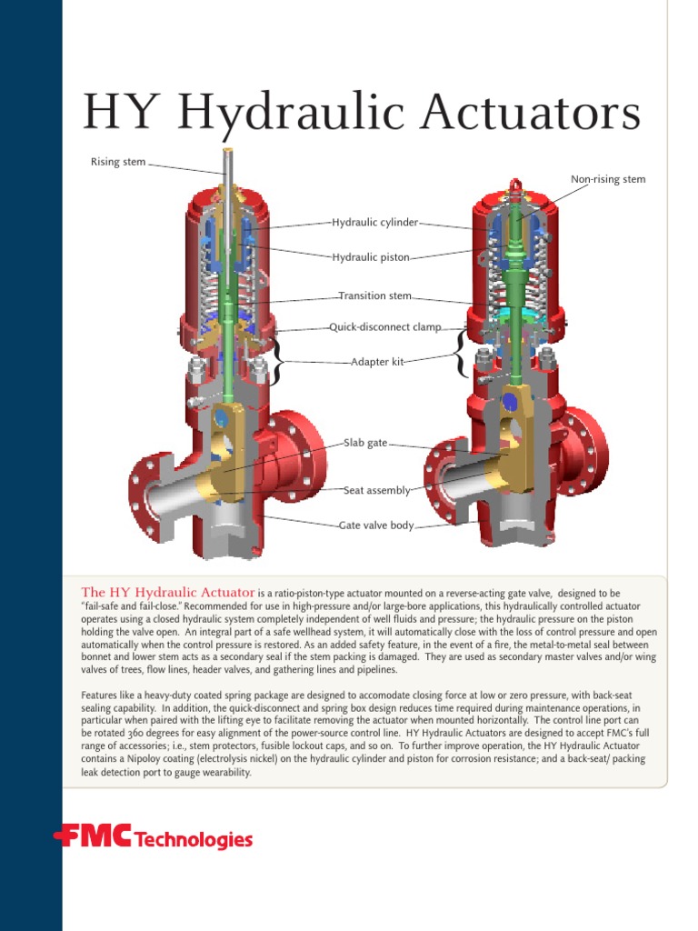 HY Hydraulic Actuator Overview | PDF | Valve | Actuator