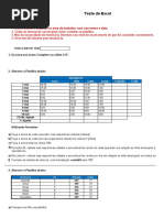 Teste De Excel Nivel Intermediario Pdf
