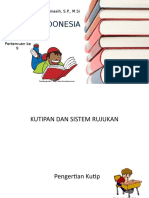 Kutipan Dan Sistem Rujukan