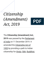 Citizenship Act Amendment Explained