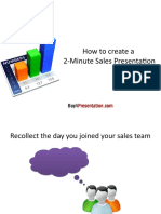 How To Create Your 2 Minute Sales Presentation