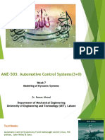 W 7 Automotive Control Systems Modeling