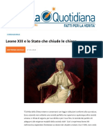 Leone XIII e lo Stato che chiude le chiese