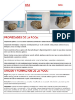 Ficha Tecnica Rocas -Arcillolita silicea