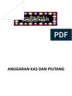 ANGGARAN PIUTANG DAN KAS