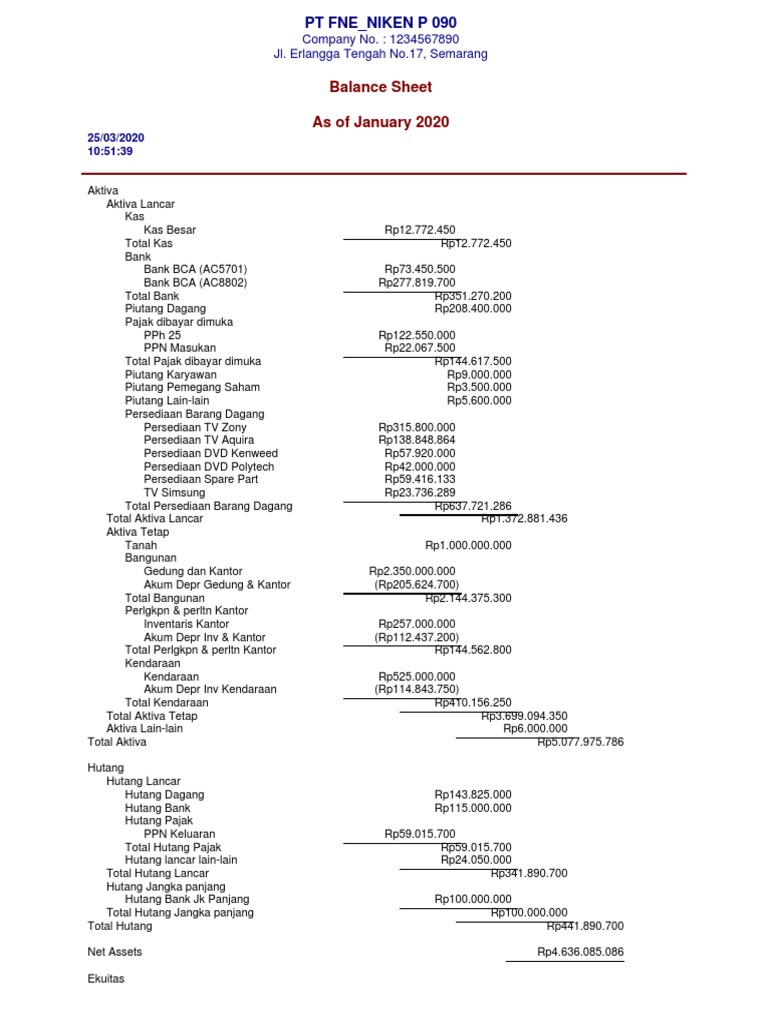 Standard Balance Sheet | PDF | Balance Sheet | Financial Accounting