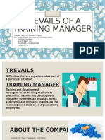 Trevails of A Training Manager