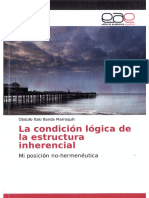 La Condición Lógica de La Estructura Inherencial