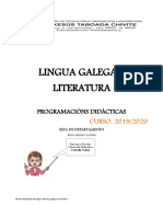 Lingua Galega e Literatura 2019-20