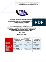 Informe Mensual de La Gestión de Seguridad