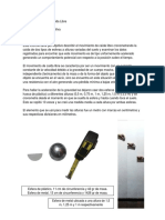 Informe Experimento Caída Libre PDF