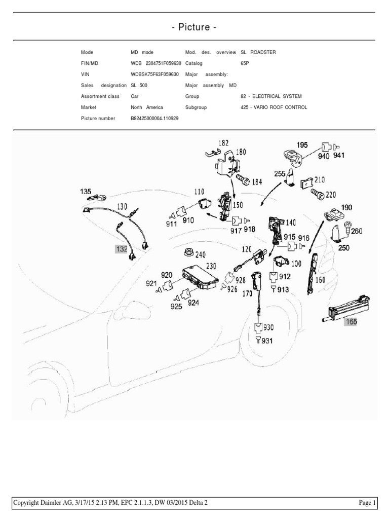 Vario Roof Control PDF | PDF | Electrical Connector | Vehicles
