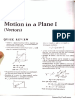 Motion in A Plane (Vectors)