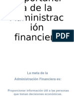 Importancia de La Administración Financiera