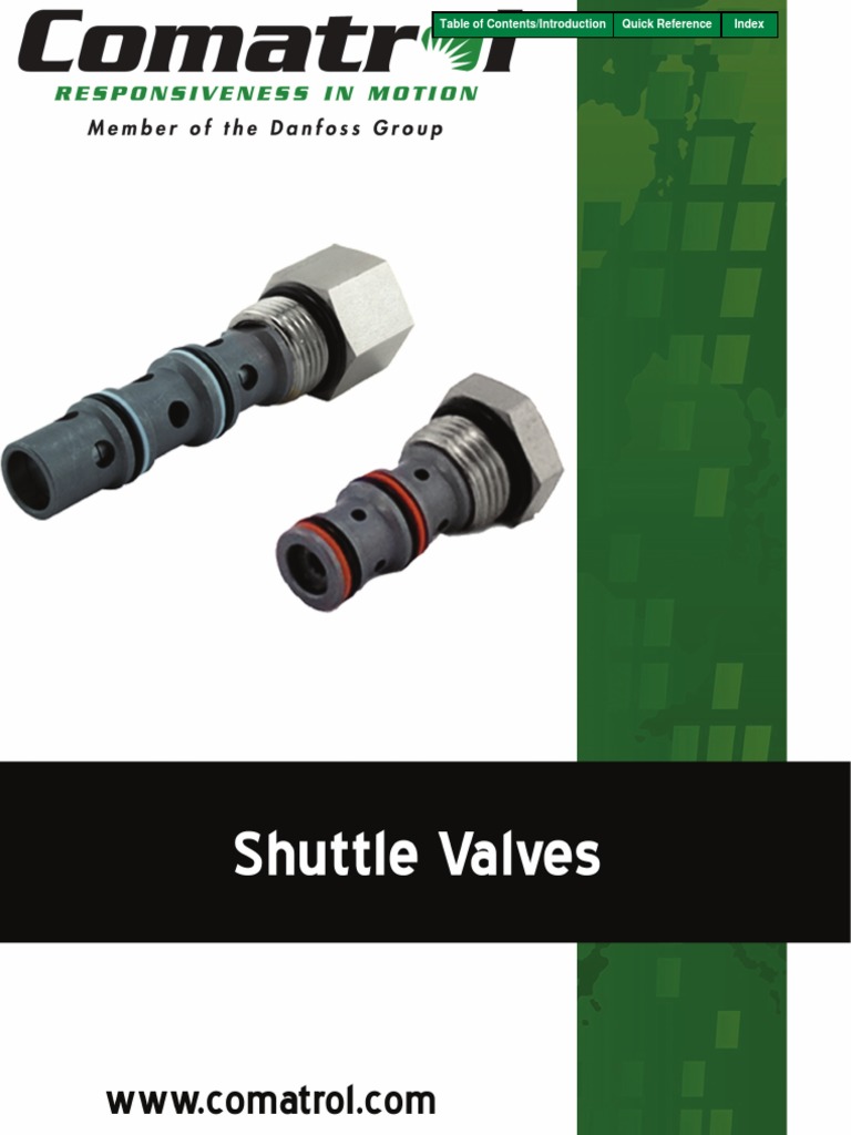 Shuttle Valves Overview and Catalog | PDF | Horsepower | Valve