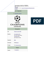 Liga de Campeones de La UEFA