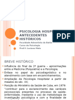 História Da Psicologia Hospitalar - Aula 02