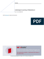 Microbiological Leaching of Molibenium PDF