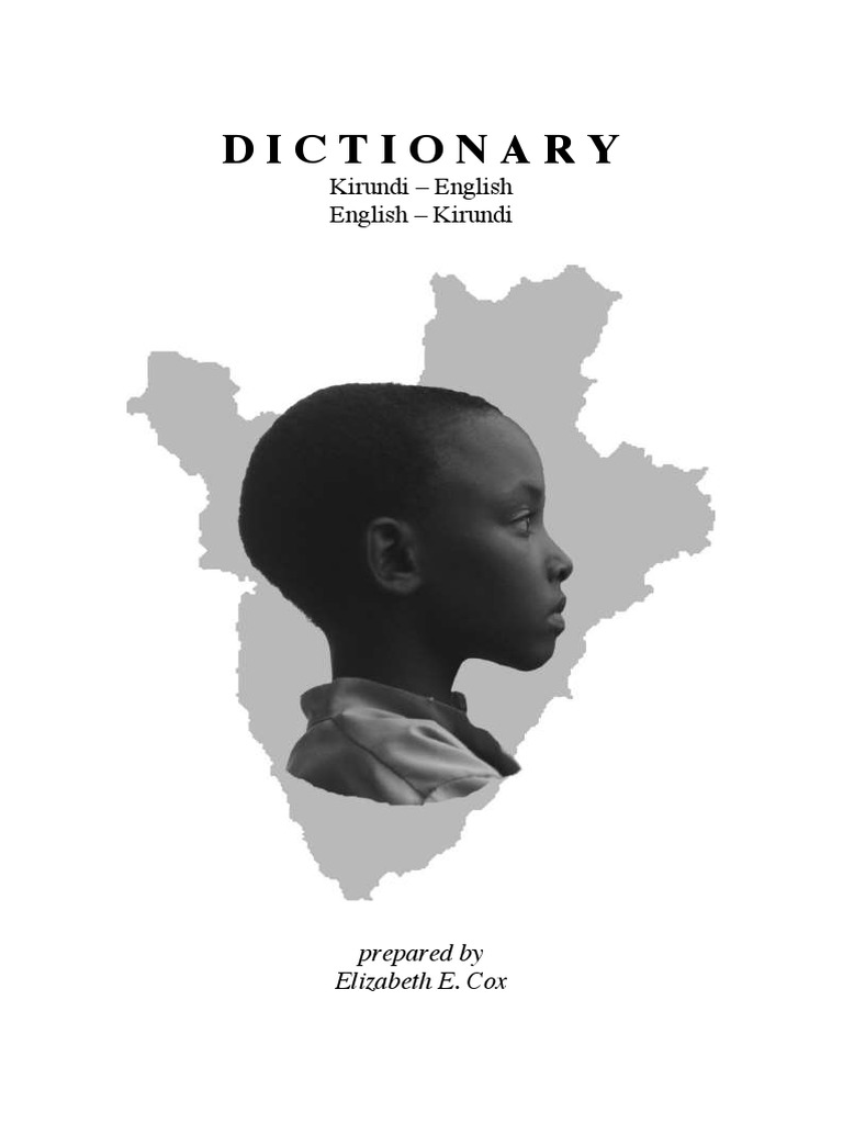 Kirundi English Dictionary PDF English Language Word