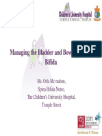 Managing The Bladder and Bowel in Spina Bifida