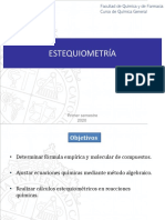 Química General: Estequiometría, Fórmulas Químicas y Reacciones