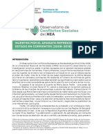 Informe Muertes Por Aparato Represivo Del Estado (Ctes 2008-2018)