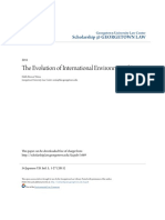 The Evolution of International Environmental Law