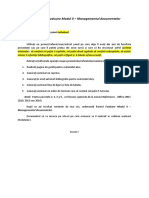 5 Modul II - Cerinte Evaluare Modul II Managementul Documentelor