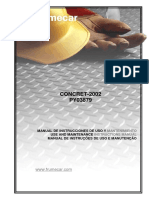 Py03879 - Manual Concret-2002 - Fornecedora Maquinas e Equipamentos - PT PDF