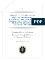 President’s Council, Prepare and Inspire K-12 Science, Technology, Engineering, And Math Education for America’s Future