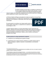 Políticas de Gestión Del Riesgo ARGOS-1 PDF