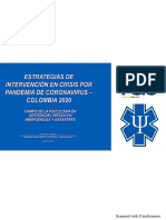 ESTRATEGIA DE INTERVENCIÓN EN CRISIS POR PANDEMIA COVID-19