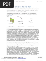 Page 1 of 12 The Silicon-Controlled Rectifier (SCR) : THYRISTORS