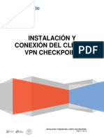 Instalación y Conexión Del Cliente VPN Checkpoint PDF