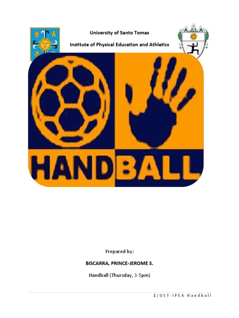 physical education class 12 project on handball