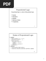 Formal Presentation of Prop and Pred Logic