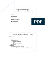 Formal Presentation of Prop and Pred Logic