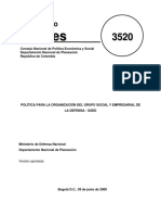 Politica para La Organización Del Grupos Social y Empresarial Del Sector Defensa GSED 3520 PDF