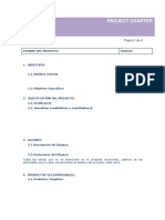 Modelo Project Charter PDF